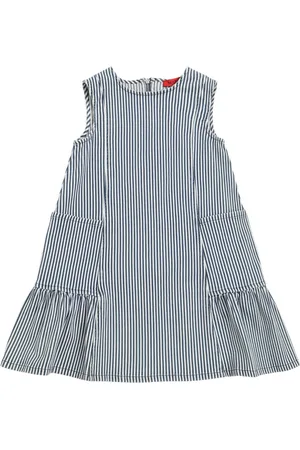 Max&Co. Printed Cotton Blend Denim Dress