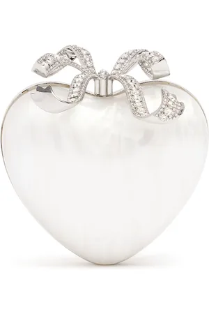 Self-Portrait Heart Pearl Clutch
