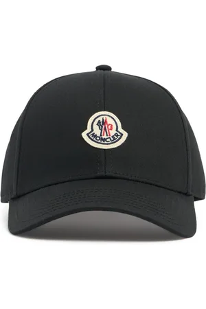 Moncler Logo Cotton Gabardine Baseball Cap