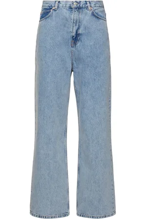 WARDROBE.NYC Denim Low Rise Straight Jeans