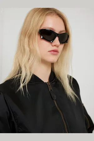 Balenciaga 0229s Bat Rectangle Nylon Sunglasses
