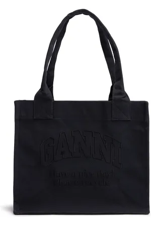 Ganni Large Easy Recycled Cotton Tote Bag