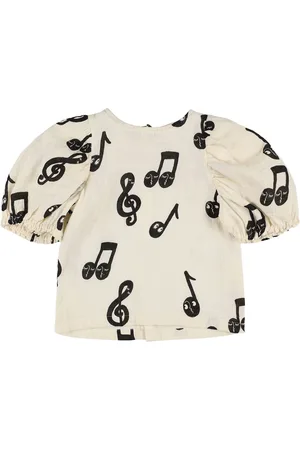 Mini Rodini Printed Cotton Muslin Top
