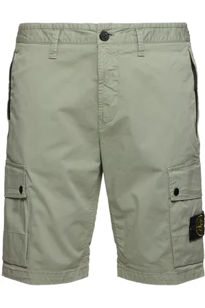 Stone Island Stretch Cotton Logo Patch Shorts