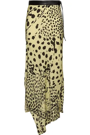 Nanushka Phile Printed Georgette Long Skirt