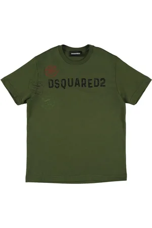 Dsquared2 Logo Print Cotton Jersey T-shirt