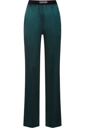 Tom Ford Stretch Silk Satin Straight Pants