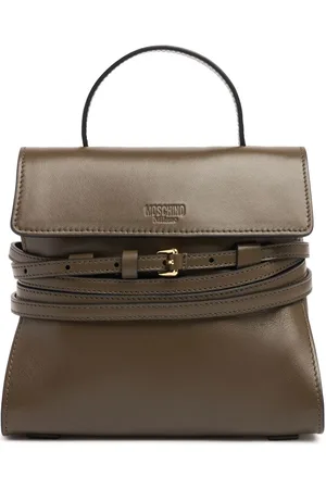 Moschino Mini Tie Me Leather Top Handle Bag