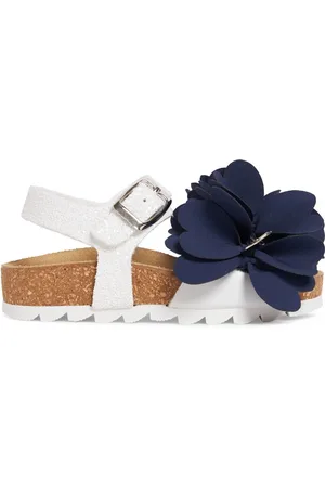 MONNALISA Sandals W/flower & Glitter