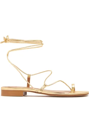 EMME PARSONS 10mm Susan Metallic Leather Sandals