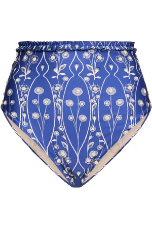 Agua by Agua Bendita Nopal Printed High Waist Bikini Bottoms