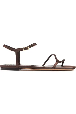 EMME PARSONS 10mm Loop Satin Flat Sandals
