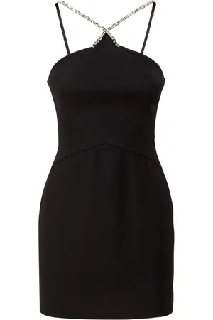 Azzaro Stretch Viscose Crepe Halter Neck Dress