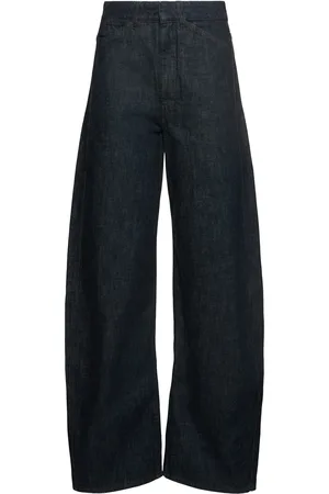 LEMAIRE High Waist Curved Cotton Jeans