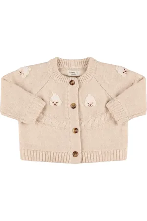 Donsje Wool Blend Knit Cardigan
