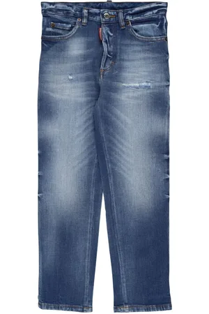 Dsquared2 Stonewashed Stretch Cotton Jeans