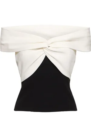 Roland Mouret Off-the-shoulder Light Cady Top