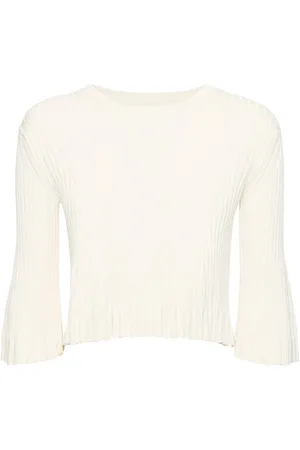 Loulou Studio Ammi Silk Blend Bell Sleeve Top
