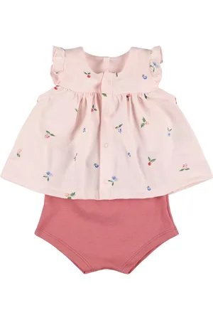 Petit Bateau Printed Cotton Shirt & Diaper Cover