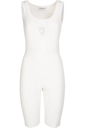 Marine Serre Viscose Blend Mesh Cycling Catsuit