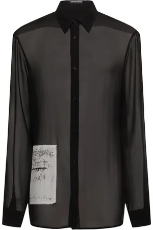ANN DEMEULEMEESTER Andre Classic Patch Silk Shirt