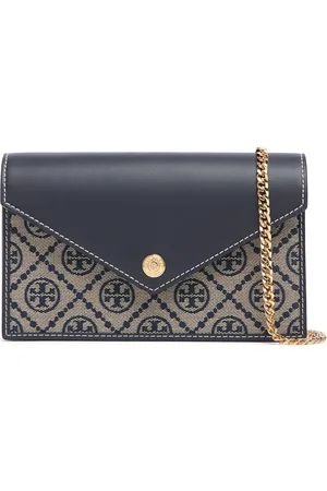 Tory Burch T Monogram Envelope Chain Wallet