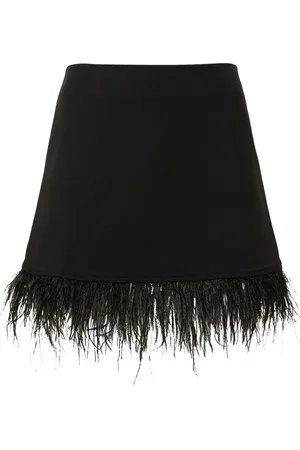 WeWoreWhat Mini Skirt W/ Feathers