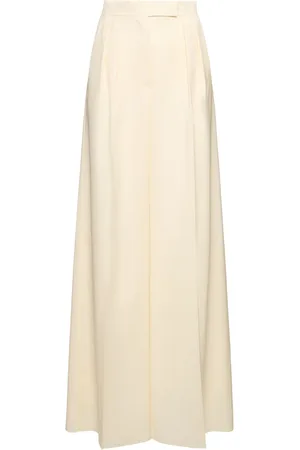 Max Mara Piombo Wool Wide Pants