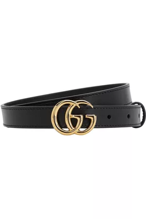 Gucci 20mm Gg Marmont Shiny Leather Belt