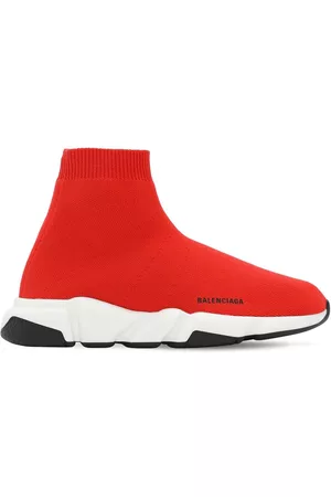 balenciaga speed trainer red outfit