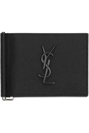 Saint Laurent YSL Bill Clip Wallet - Black for Men