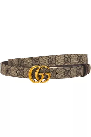 GUCCI Gg Marmont Reversible Thin Leather Belt