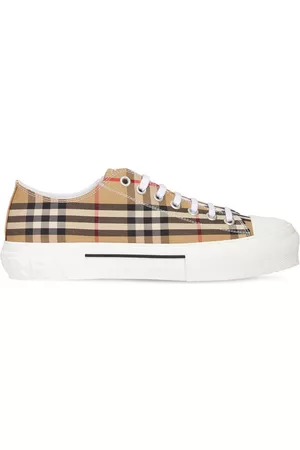 BURBERRY Men Sneakers - Jack Canvas Check Low Sneakers