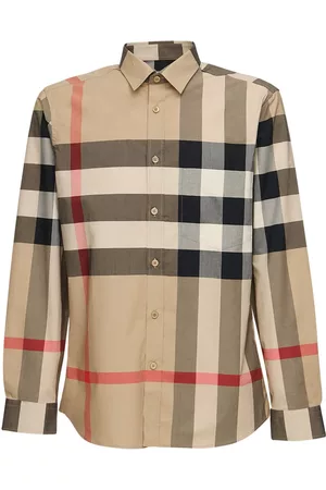 Burberry Men Shirts - Somerton Stretch Cotton Poplin Shirt