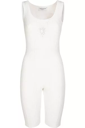 Marine Serre Viscose Blend Mesh Cycling Catsuit