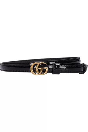 Gucci 1.2cm Gg Marmont Patent Leather Belt