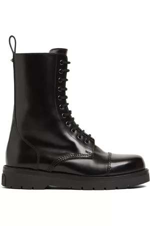 Valentino Garavani Untitled Leather Combat Boots