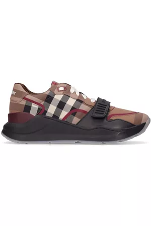 BURBERRY Men Sneakers - 30mm Ramsey Check & Leather Sneakers