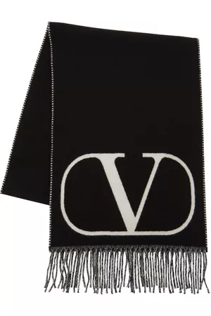 Valentino Garavani Scarves Men ER033PTX0NI Virgin Wool Black Grey 304€