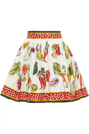 Dolce & Gabbana Capri Cotton Poplin Mini Skirt