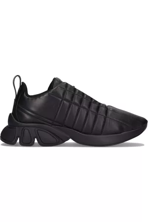 Burberry 30mm Axburton Leather & Mesh Sneakers