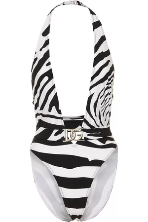 Dolce & Gabbana Zebra Jersey One Piece Swimsuit