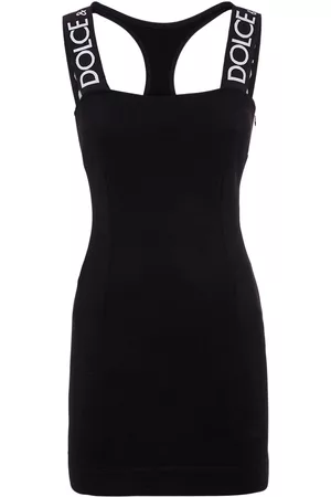 Dolce & Gabbana Women Casual Dresses - Logo Wool Jersey Mini Dress