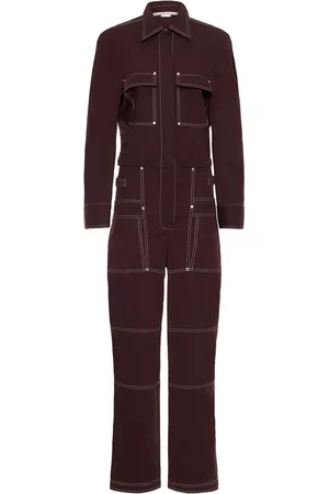 Stella McCartney Women Jumpsuits - Cotton Twill Utility Jumpsuit W/ Pockets