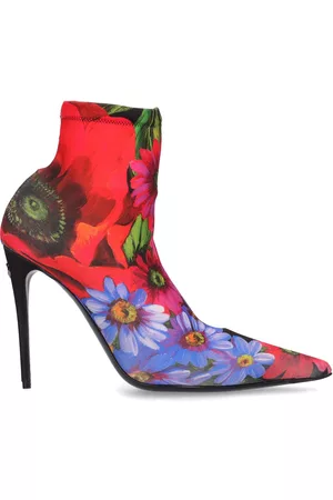 Dolce & Gabbana Women Ankle Boots - 105mm Printed Jersey Ankle Boots