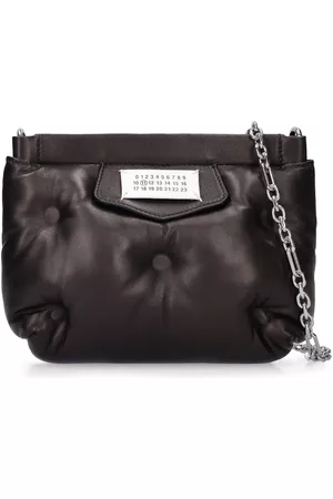 Maison Margiela Women Shoulder Bags - Mini Glam Slam Red C Quilted Leather Bag