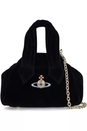 Vivienne Westwood Women Handbags - Mini Archive Yasmine Velvet Shoulder Bag