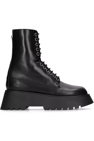 Burberry 60mm Mason Grained Leather Combat Boots