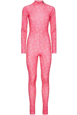 ROTATE Stretch Jersey Printed Jumpsuit