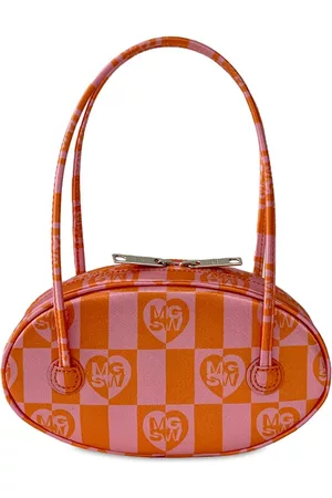 Marge Sherwood Bessette Leather Shoulder Bag in Orange